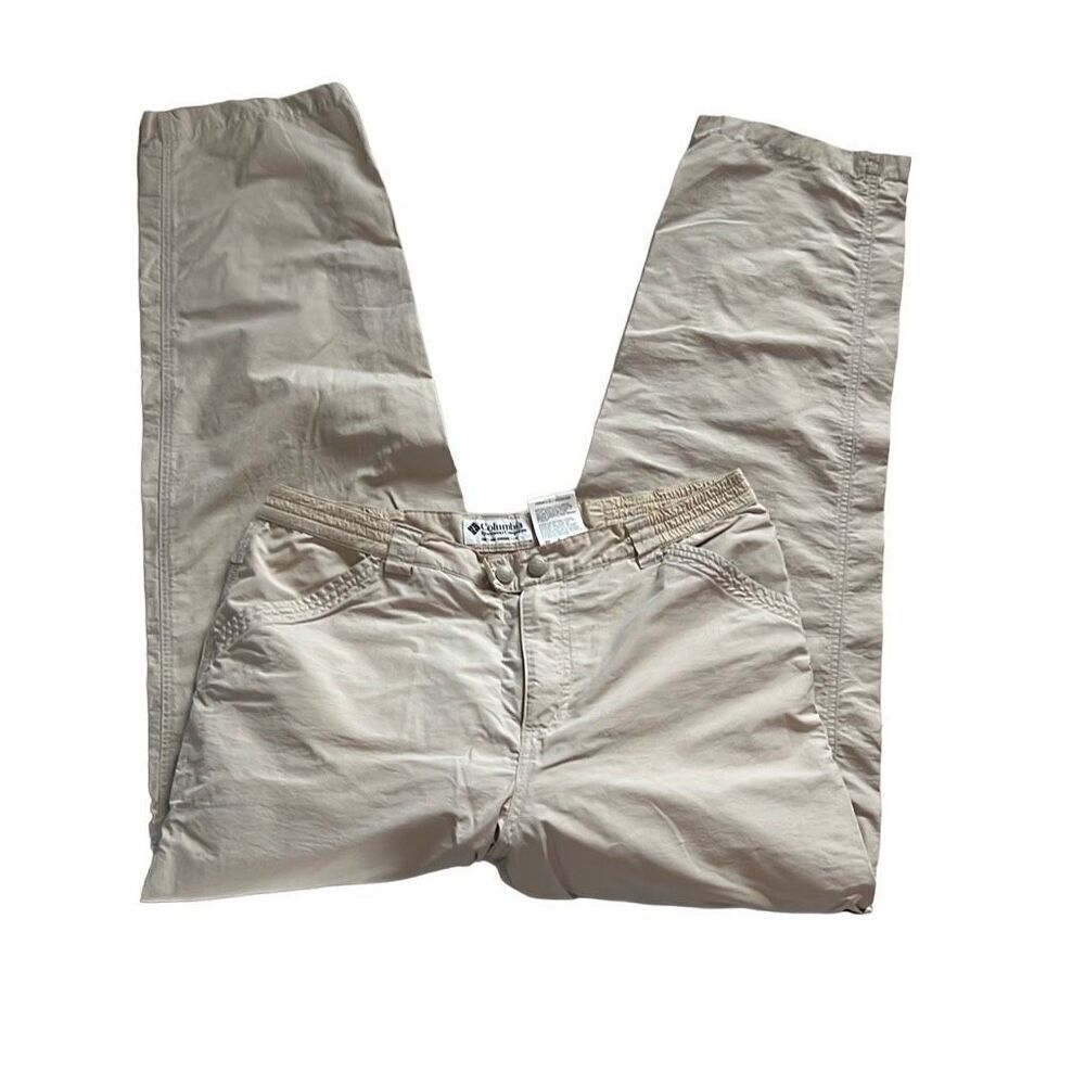 Columbia khaki beige zip off pants Shorts size 12